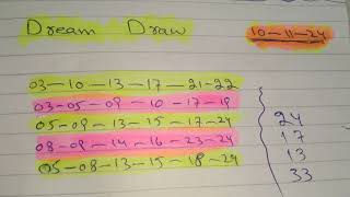 Dream Draw Prediction 10112024 Emirates lottery [upl. by Assina]