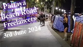 Pattaya Beach Road 3rd June 2024 [upl. by Ynohtnael]