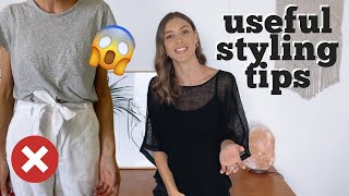 7 STYLING TIPS YOU NEED TO KNOW  Fashion tips for women [upl. by Ellswerth]