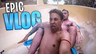 PARQUE AQUATICO MADRID AQUOPOLIS Villanueva de la Cañada  EPIC VLOG [upl. by Hammel]