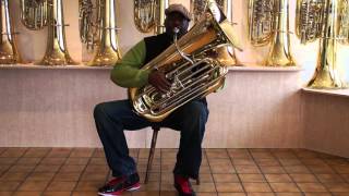 Jon Sass at Miraphone performs Ginger Flower Song James Spaulding [upl. by Mcripley]