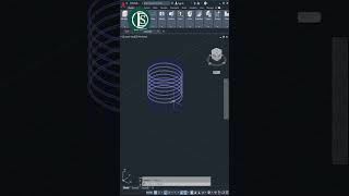 AutoCAD 3D How to draw pipe fitting union connector 3D modeling part 2 shorts [upl. by Longmire]