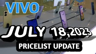 VIVO PRICELIST UPDATE V275GV27eV25Pro5GY36Y35Y22sY16Y02 [upl. by Aniraad43]