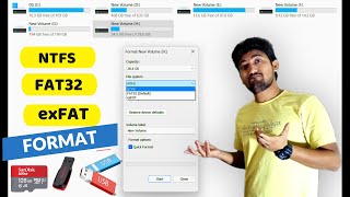 What is File System How to Format NTFS FAT32 exFAT  Difference bw these File System  Hindi [upl. by Enyaht692]