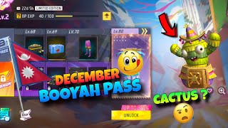 LAST BOOYAH PASS FREEFIRE 2024DECEMBER BOOYAH PASS REVIEW IN NEPALIBOOYAH PASS ALL ITEMS [upl. by Artenal]