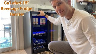 Best under counter beverage fridge CaLefort 15 beverage refrigerator review [upl. by Oilla]