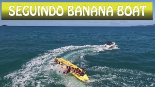 Drone Phantom Banana Boat Itapema  SC [upl. by Nnahsal760]