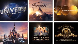 Movie Studios 100th Anniversary Logos Collection [upl. by Nairdad]