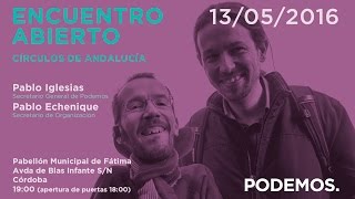 Pablo Iglesias y Pablo Echenique en Córdoba [upl. by Allemaj347]