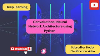 How to code CNN architecture in python  Artificial Intelligence  Deep learning  PythonTensorflow [upl. by Weisbrodt42]