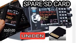 UNIDEN SDS100200 CREATE SPARE SD CARD [upl. by Oakley]