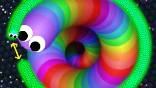 Slitherio 1 Giant Pro Snake vs Tiny Hacker Snakes Epic Slitherio Gameplay [upl. by Donall]