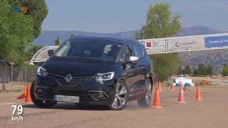 Renault Grand Scénic 2017  Maniobra de esquiva moose test y eslalon  km77com [upl. by Largent]