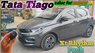 TATA 🚗Ki Sabse Sasti Car😱 Tata Tiago XT Rhythm Pack PetrolCng ⛽Value For money 🤑 [upl. by Reivad464]