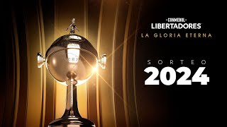 EN VIVO  SORTEO FASES PREVIAS  CONMEBOL LIBERTADORES 2024 [upl. by Darooge]