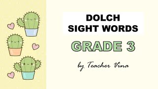 Dolch Sight Words Grade 3 [upl. by Archibold]