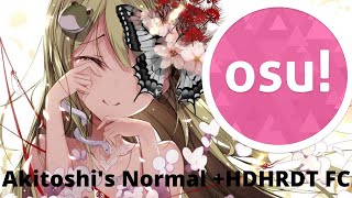 osu Monochrome Butterfly Sotarks  Akitoshis Normal HDHRDT  MarkyPoo [upl. by Nairda]