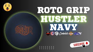 ROTO GRIP HUSTLER NAVY  URETHANE COVER  OUTSTANDING PIN UP amp PIN DOWN BALL MOTION [upl. by Marbut]