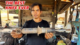 HOW TO MAKE KNIFE FROM CAR AXLE [upl. by Monroe]