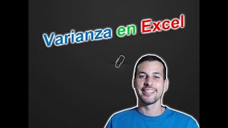 CÓMO CALCULAR LA VARIANZA EN EXCEL ✌️ [upl. by Ceevah486]