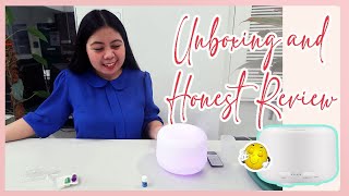 500ML LED Humidifier w Essential Oil Ultrasonic Essential Oil Diffuser  Honest Review [upl. by Halpern678]