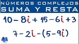 Suma y resta de números complejos  Ejemplo 1 [upl. by Bibeau]