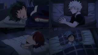 Deku Bakugo Todoroki and Iida Sleeping  MHA [upl. by Nnaerb]