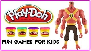 Ben 10 Omniverse Four Arms Play Doh ◕ ‿ ◕ Ben 10 4 Arms  How To Make Play Dough Ben10 [upl. by Jessen]