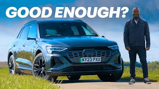 Audi Q8 ETron Is Audi’s Electric Family SUV Good Enough [upl. by Ecnatsnoc979]