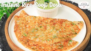 Instant Rice Sooji Dosa  Easy to Make Healthy Dosa Recipe  Chetna Patel Recipes [upl. by Gawain136]