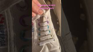 Superga Trainers Cleaning Hack  Clean 🧼 With Kate superga cleaninghacks cleantrainers [upl. by Ettenad]