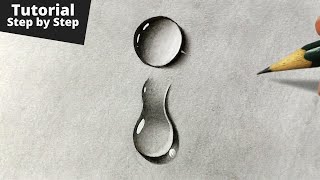 How to Draw Realistic Water Drops for Beginners [upl. by Assilev]