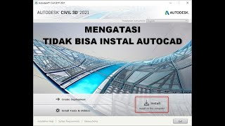 Mengatasi Tidak Bisa Instal Ulang Autocad Karena Uninstal Sebelumnya Kurang Bersih [upl. by Frangos]