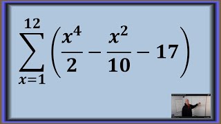 Summation of a Quartic Quadratic and Integer Values [upl. by Eissehc466]