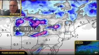 LIVE SNOW COVERAGE  Lake Effect  Cleveland Erie Buffalo [upl. by Auj]