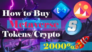 How to Buy Metaverse Tokens  Best Metaverse Projects  Invest in Metaverse Crypto [upl. by Niuq]