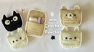 🧸 Mini Crochet Pouch Wallet   Quick amp Easy Crochet Tutorial [upl. by Aikel]