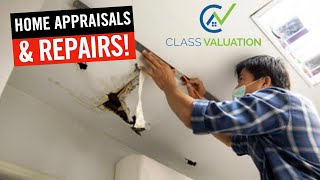 When does an appraiser note repairs required Class Valuation AMC [upl. by Ellenaj]