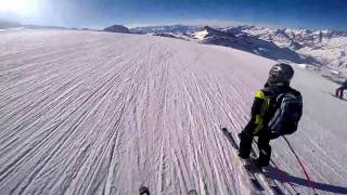 Klein Matterhorn to Cervinia Skiing POV GoPro [upl. by Truk]