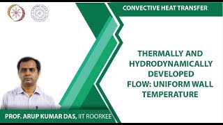 Thermally and Hydrodynamically Developed Flow Uniform Wall Temperature [upl. by Ynohtnaeoj947]