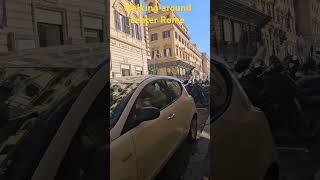 Walking around center Rome italy satisfying travel rome [upl. by Stickney]