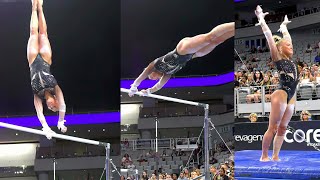 Reese Esponda Slow Motion Uneven Bars 2024 Xfinity Championships Senior Women Session 2 Day 1 [upl. by Rudyard103]