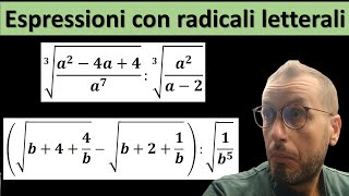 Espressioni con radicali letterali [upl. by Ojiram]