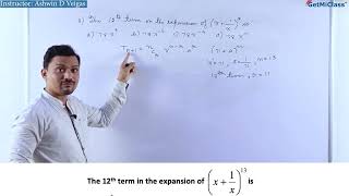 Expansion of Binomial Series Simplified KCET 11th Mathematics Binomial Theorem [upl. by Aiselad]