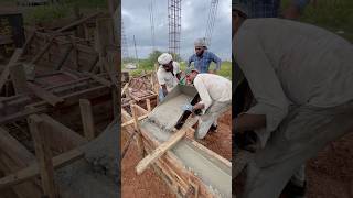 Plinth beam concrete work l Concrete pouring with trolley l Concrete work concrete construction [upl. by Ahsekan]