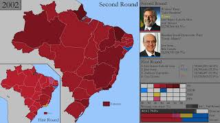 Brazilian Presidential Elections Every Election 19892022 [upl. by Laubin]