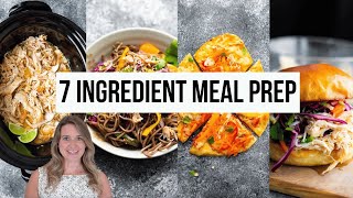 7 Ingredient Meal Prep Recipes  3 Dinners  Chicken Edition [upl. by Alyt]