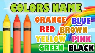 Colors Name with Spelling  Colours for toddlers  Colors Name in English  10 Colors Name [upl. by Eisinger]