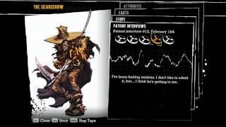 quotBatman Arkham Asylumquot all voiced interview tapes of Scarecrow [upl. by Arrehs292]