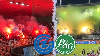 GC vs FC StGallen  Stadionvlog  ULTRAS ZÜNDEN😮🤩  UMKÄMPFTES UNENTSCHIEDEN👀  VLOG 24 [upl. by Alledi]